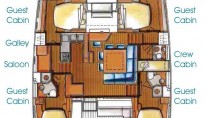 Catamaran WHISPERS -  Layout